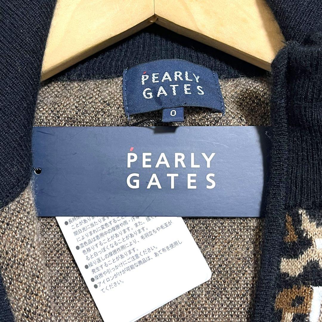 新品 PEARLY GATES パーリーゲイツ カシミヤ混 ニットジャケット