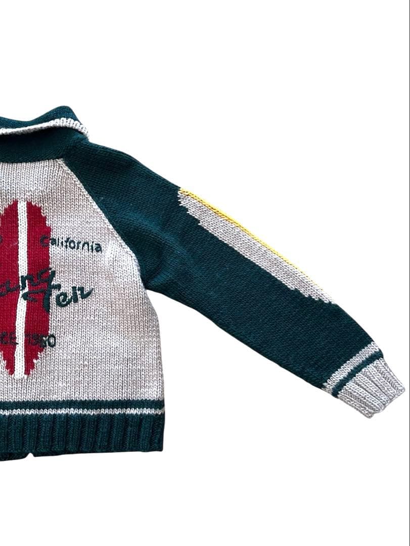 ▪️HANG TEN ハンテン オールドサーフ カウチンニットカーディガンM