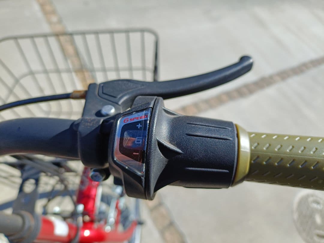 美品！26インチ 折りたたみ 自転車 TS26B 赤 ◆ 約10回使用 ◆