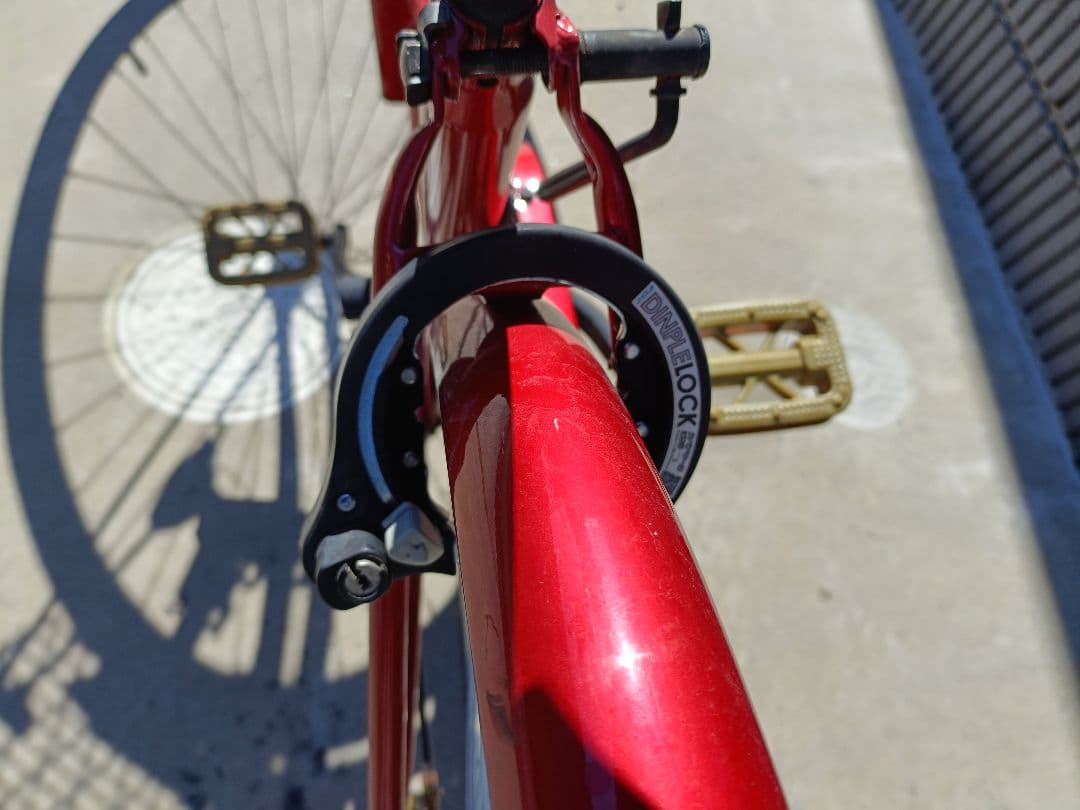 美品！26インチ 折りたたみ 自転車 TS26B 赤 ◆ 約10回使用 ◆