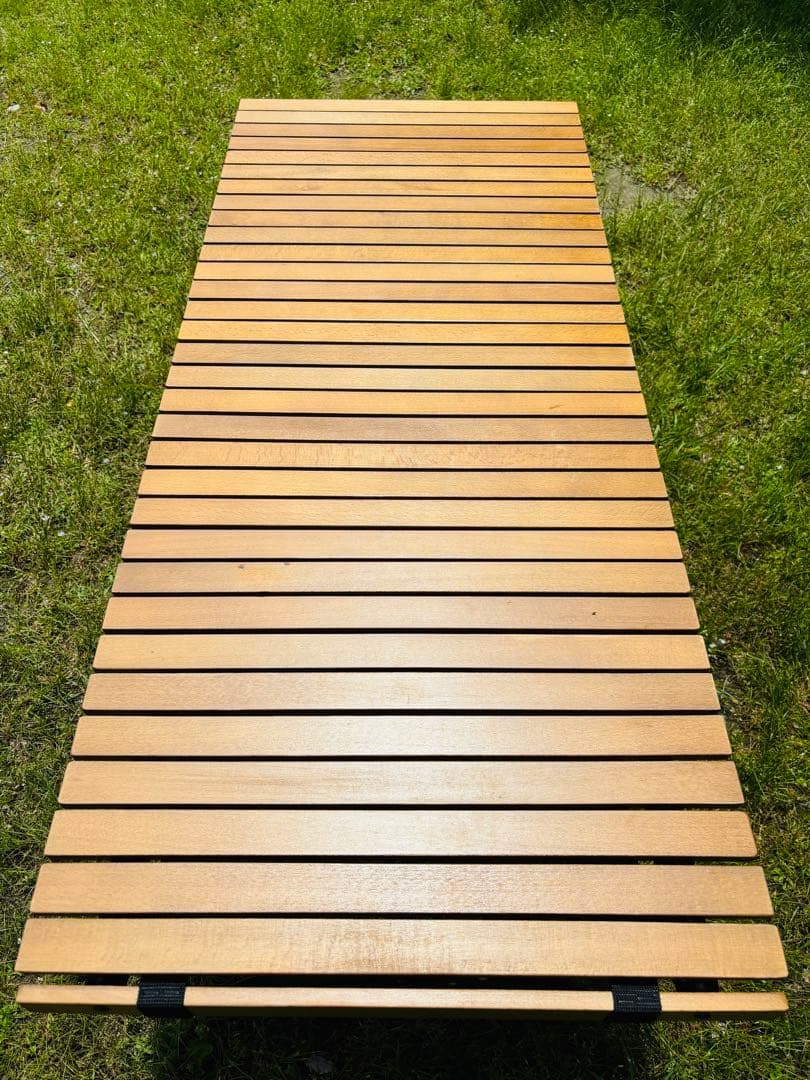 QUICK CAMP クイックキャンプ ウッドロールテーブル QC-WTX120