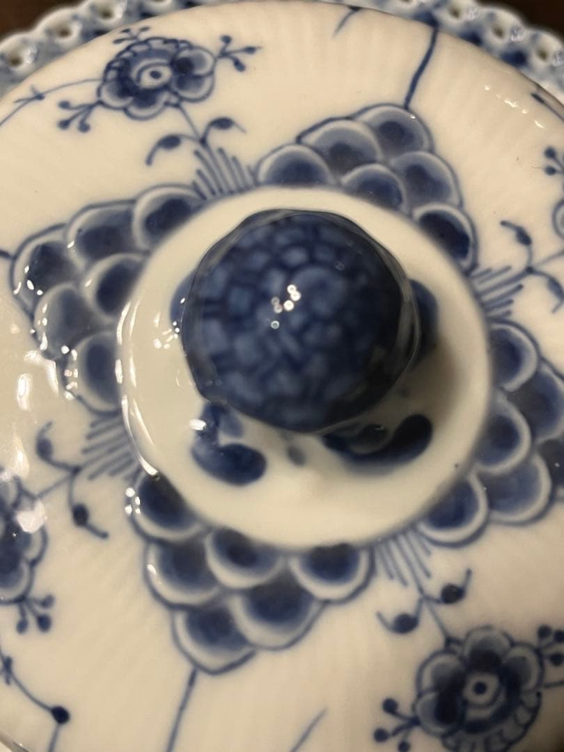 ロイヤルコペンハーゲン ハーフレース　ドーム型バターディッシュ　レア