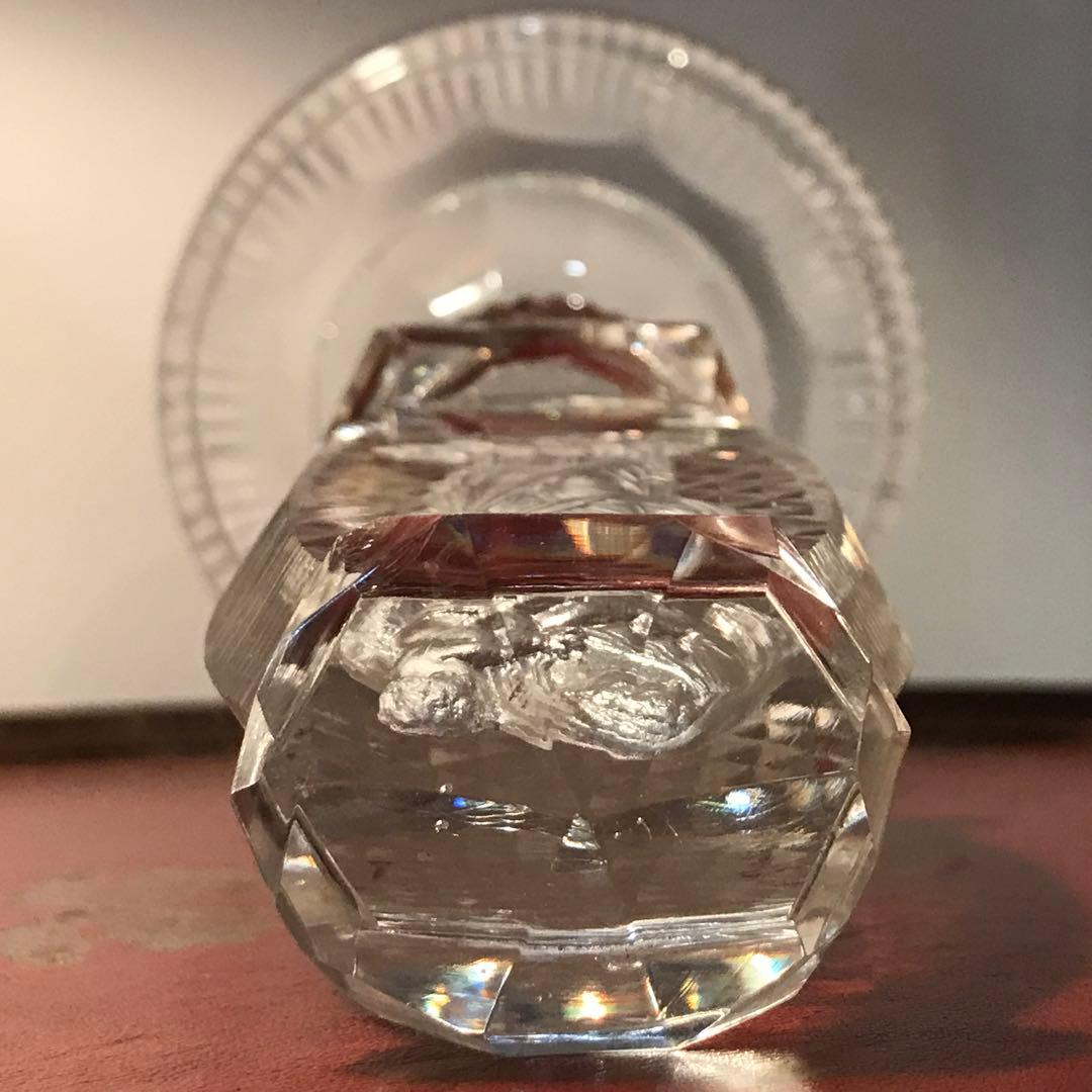 極希少とても古い聖母マリアとイエスの美しいオーナメント☆クリスタル＆セラミック☆