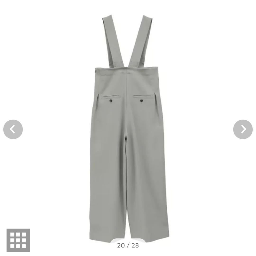 CLANE ハイウエストサスペンダーパンツ ブラック 2025SS