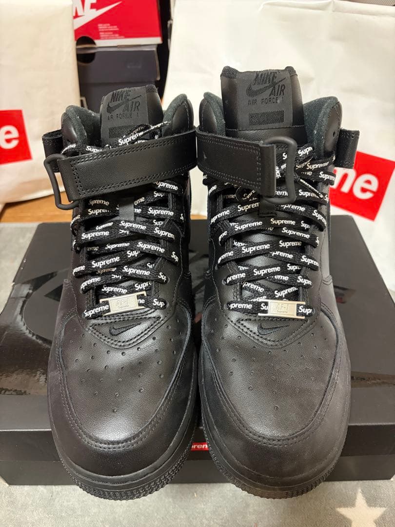 美品　正規　Supreme × Nike Air Force 1 Mid 27