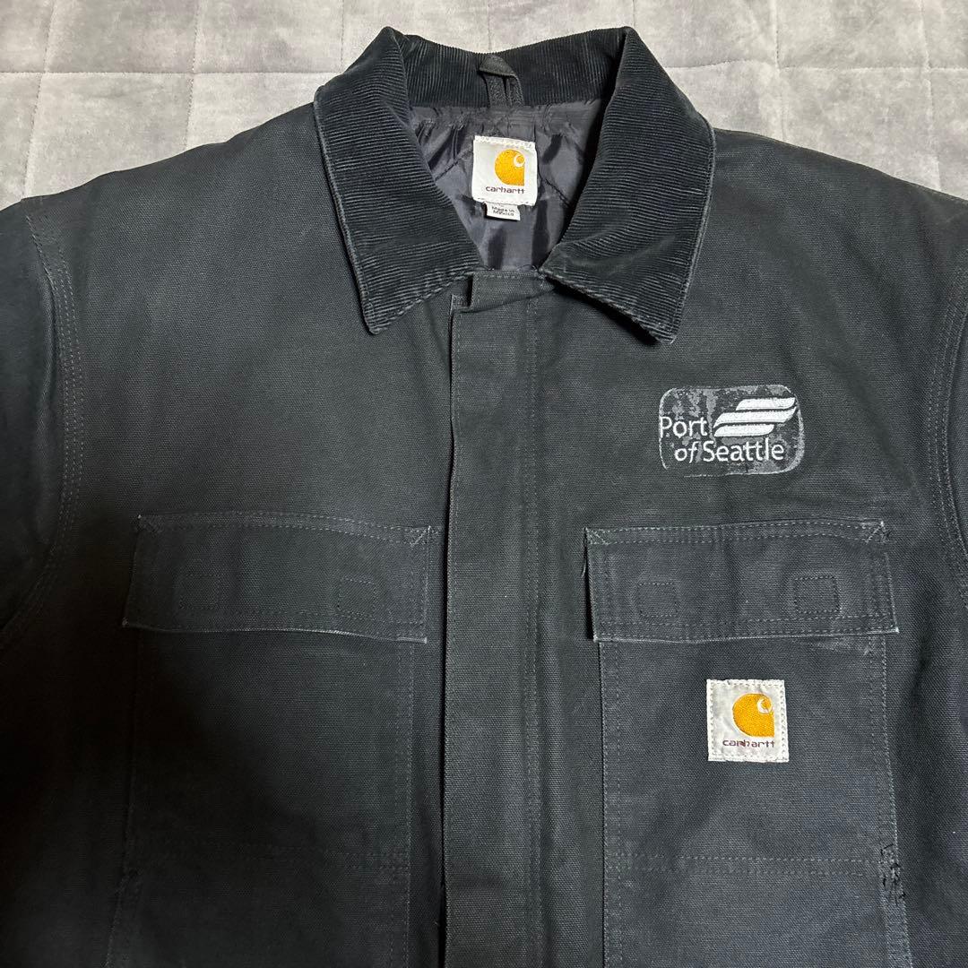 Carhartt デトロイトジャケット　企業ロゴ