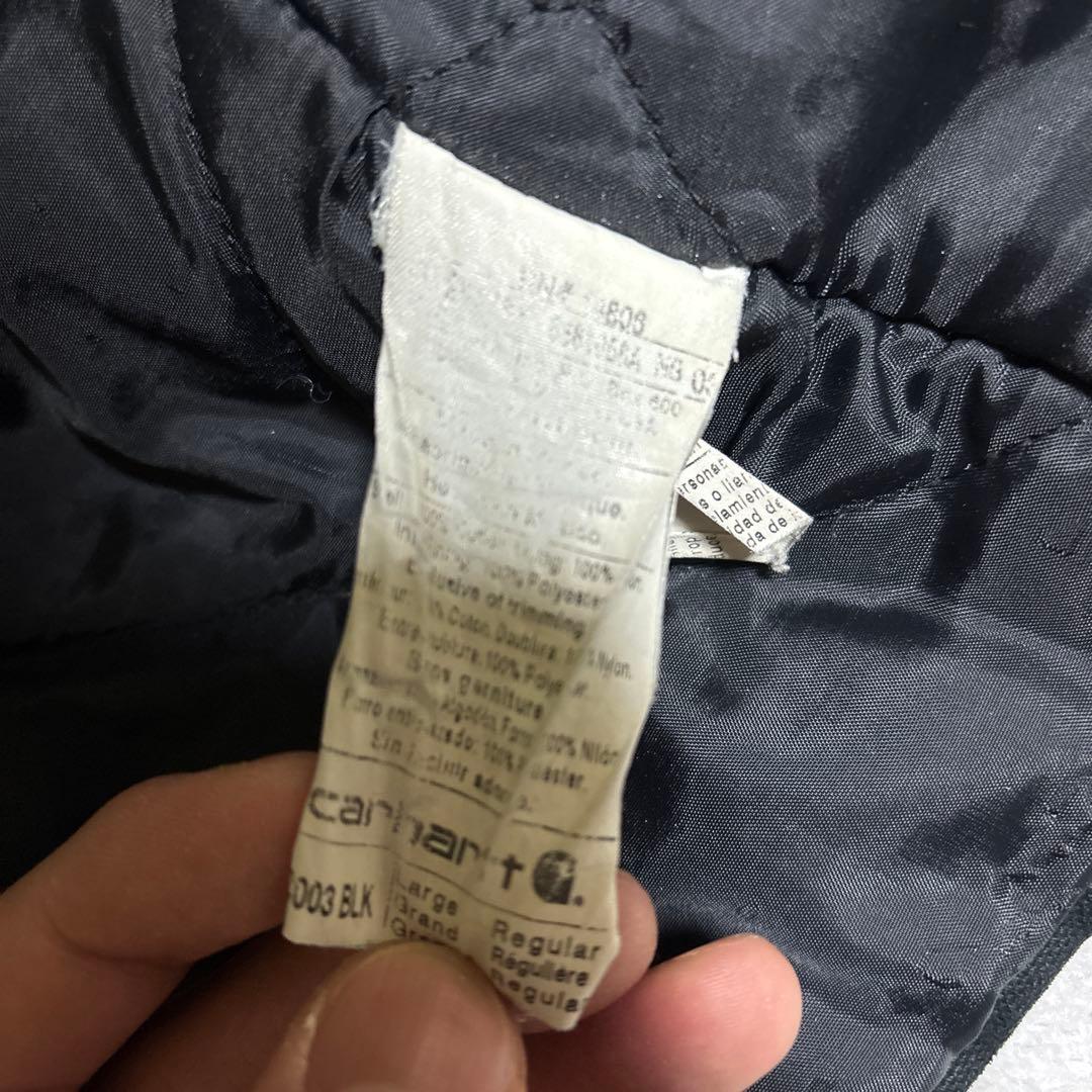 Carhartt デトロイトジャケット　企業ロゴ