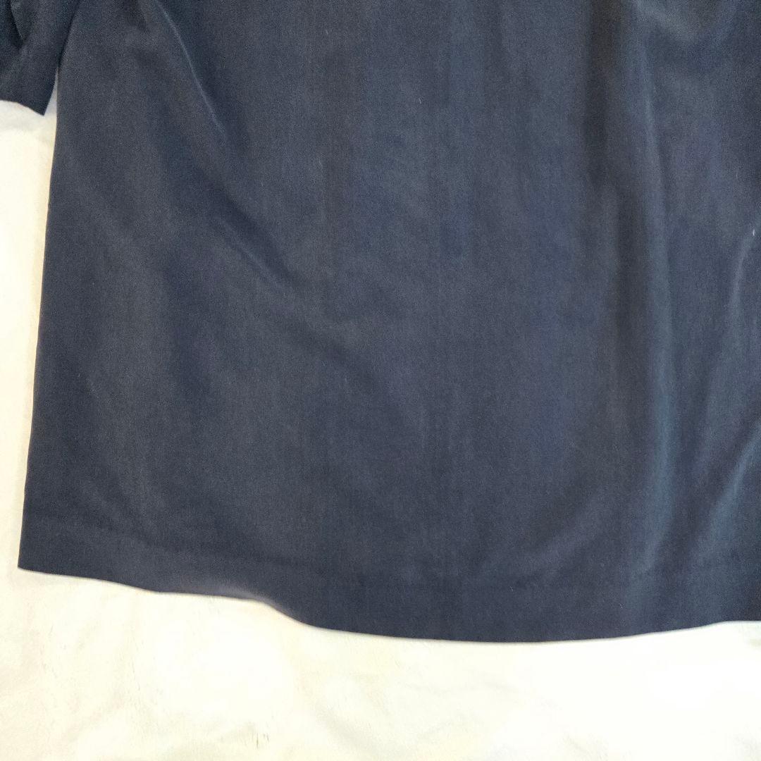 ​【極上の艶】アクアスキュータム シルク100% ステンカラーコート ライナーL