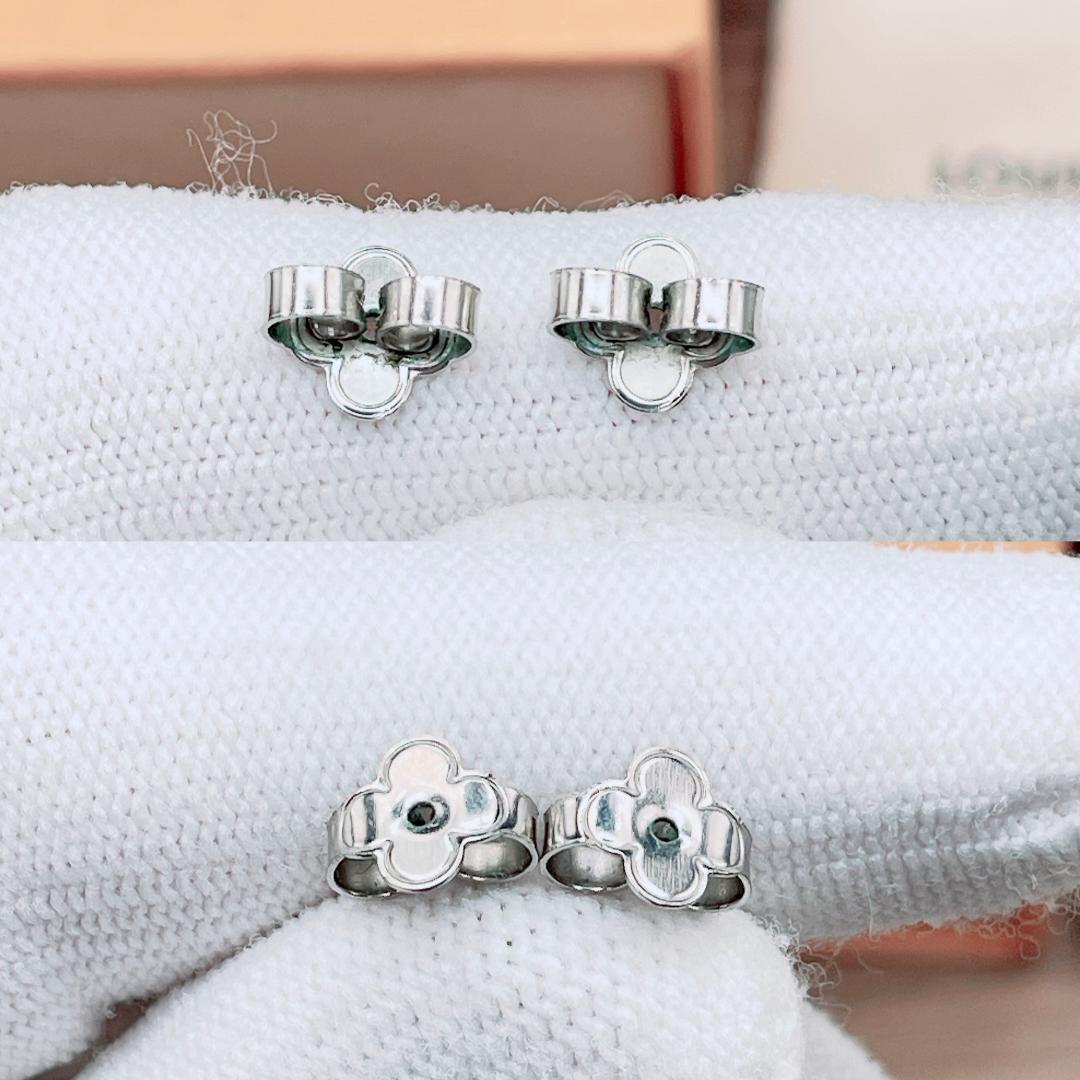 ◇ルイヴィトン◇ M01859 LV ビーズ モノグラム フープ ピアス 両耳用