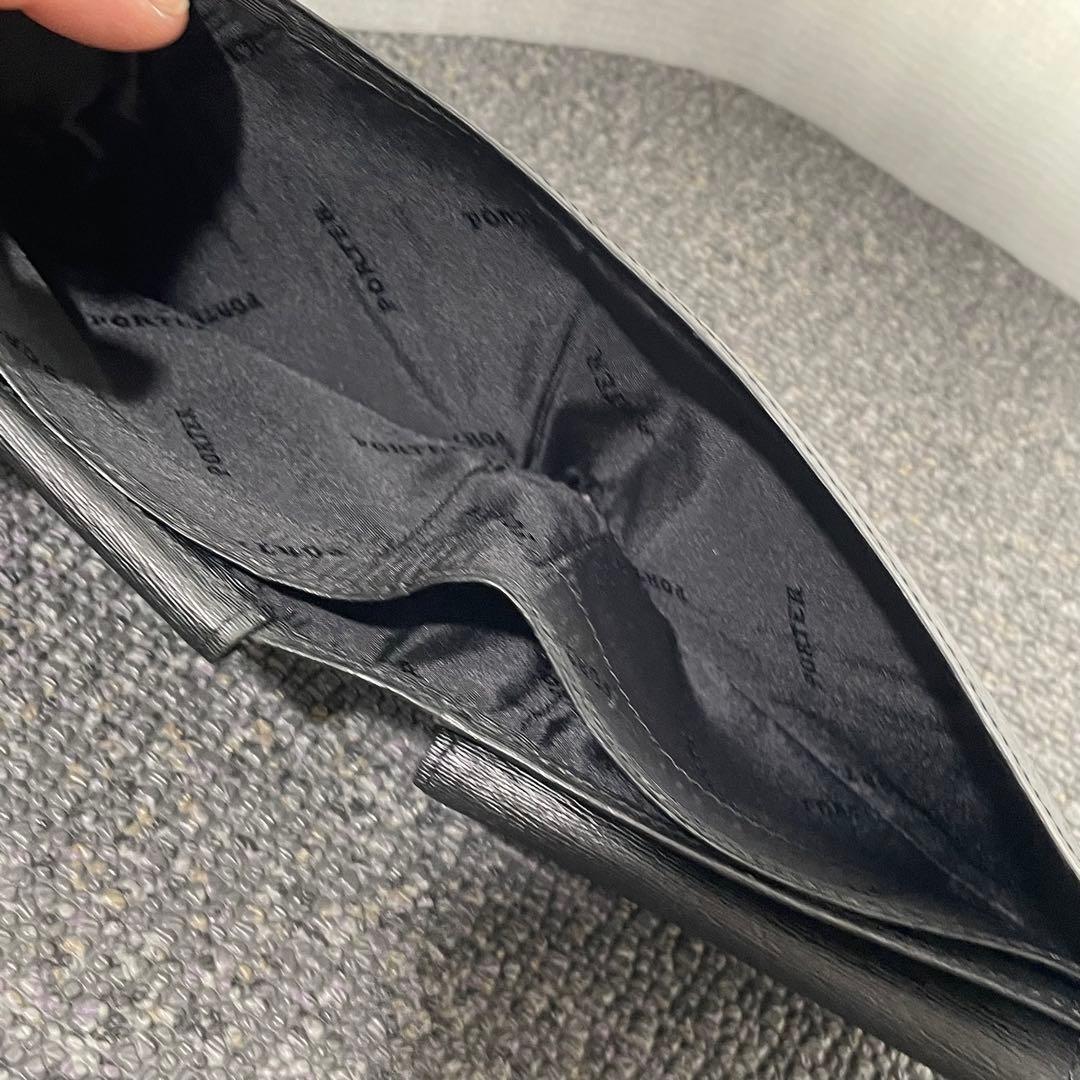 美品✨PORTER ポーター カレント 財布 ブラック 二つ折り 小銭入れ