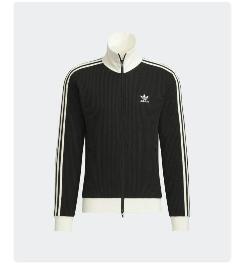 adidas ジップアップジャケット XL 黒/白