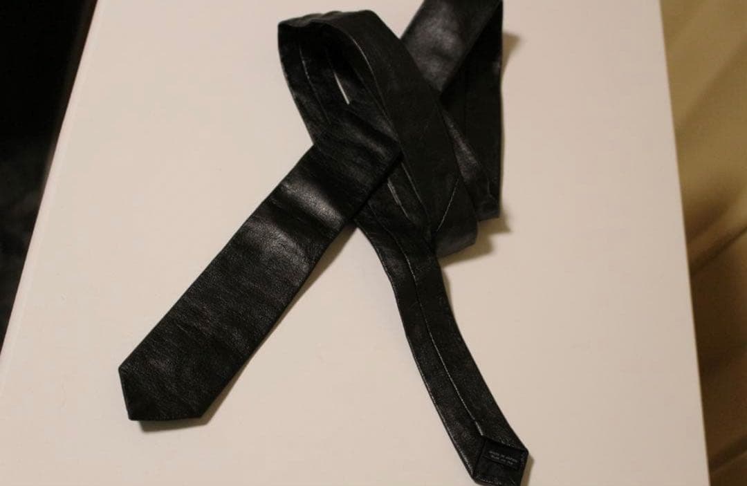 【未使用新品】wjk レザーネクタイ(定価1.5万円)