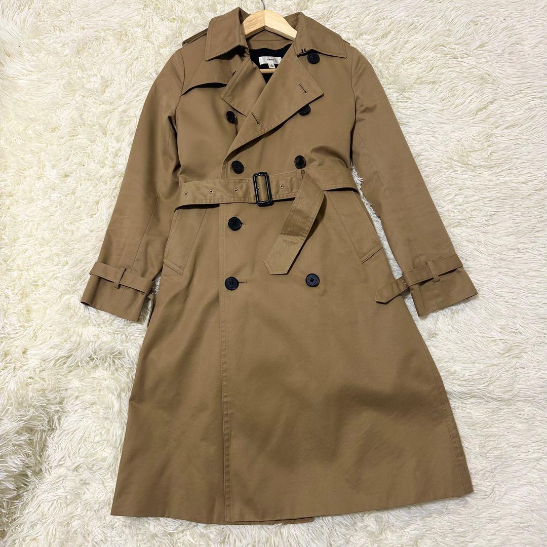 【最終価格】HYKE トレンチコートレギュラーライナー ベルト付き S ベージュ