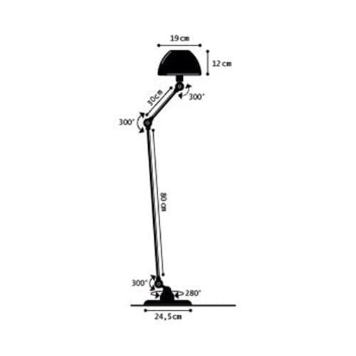 フロアスタンド JIELDE AICLER AIC833 FLOOR LAMP + LED
