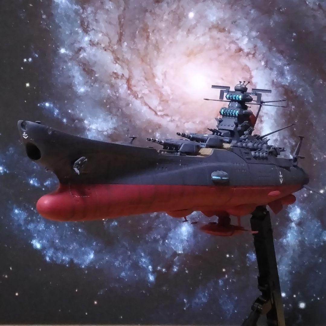ワ*ル様 1/1000宇宙戦艦ヤマト3199 LED発光全塗装完成品