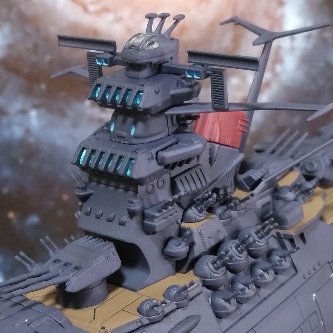 ワ*ル様 1/1000宇宙戦艦ヤマト3199 LED発光全塗装完成品