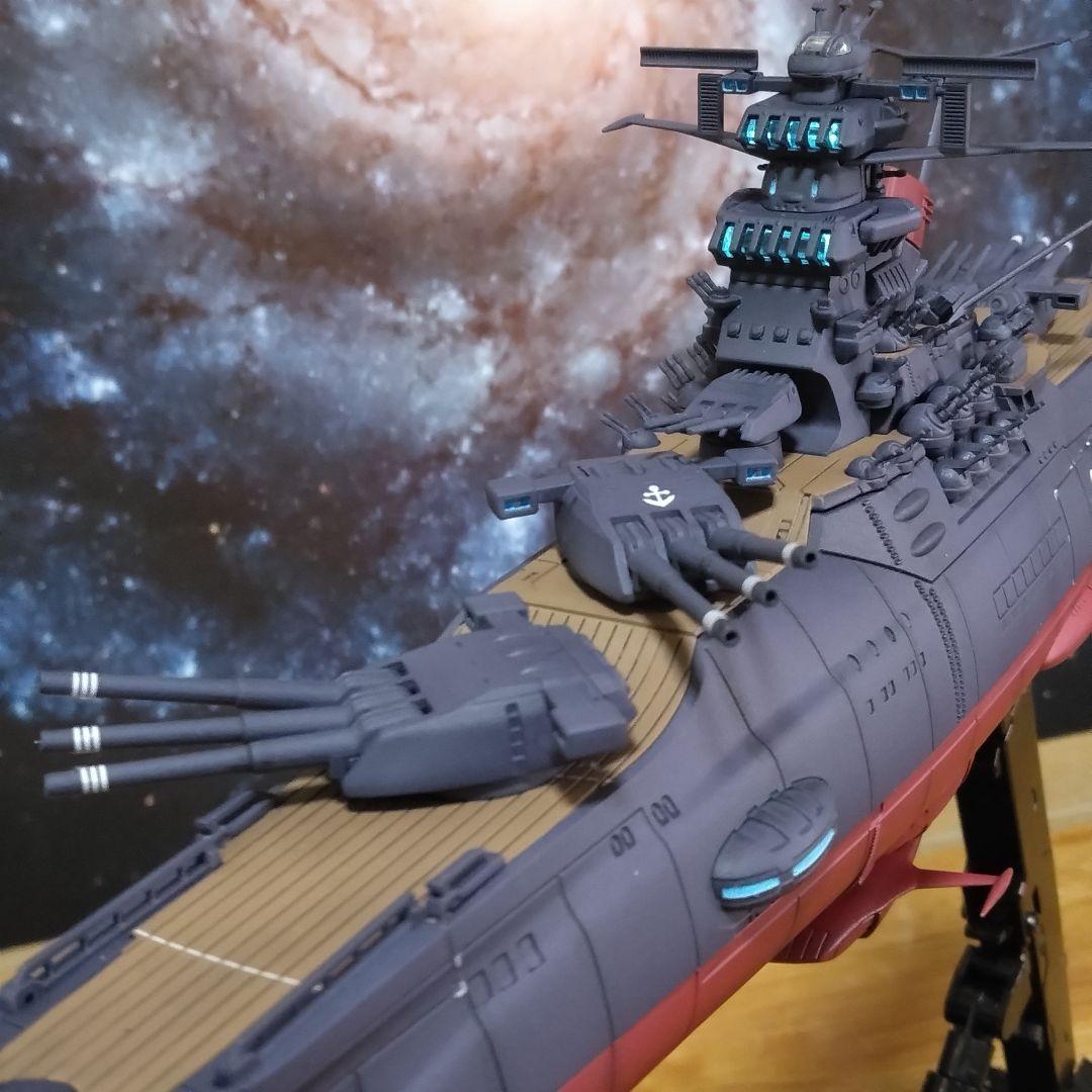 ワ*ル様 1/1000宇宙戦艦ヤマト3199 LED発光全塗装完成品