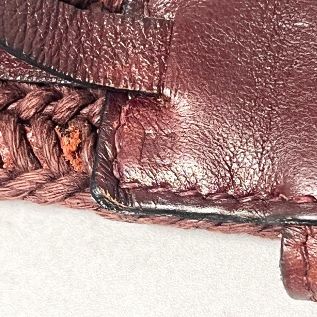 【美品】HERMES エトリヴィエール　ベルト　90メンズ ボルドー　フランス製