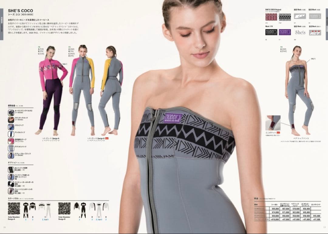 【お値下げ】SHE'S COCOモビーズ ウエットスーツ ベアトップ