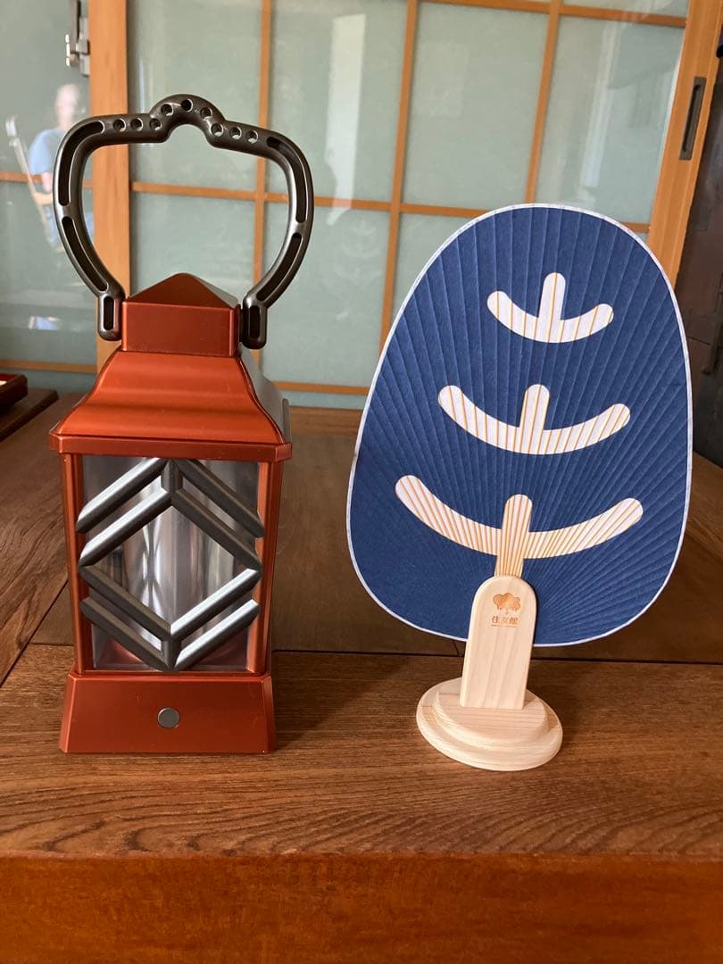 住友館 ランタン 団扇 レア 公式グッズ 動作確認済 大阪関西万博 2025