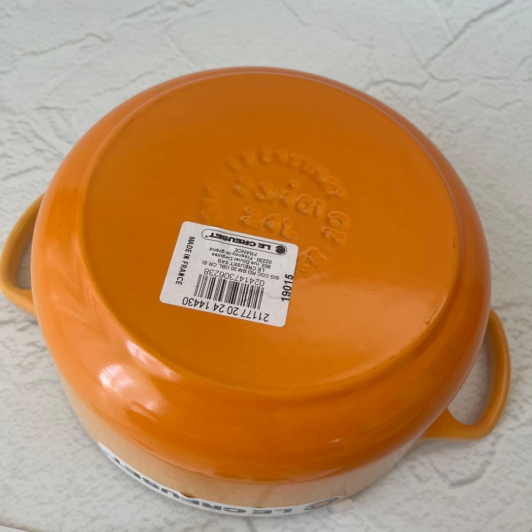 【未使用品】ル クルーゼ ココット　ロンド 両手鍋 20cm