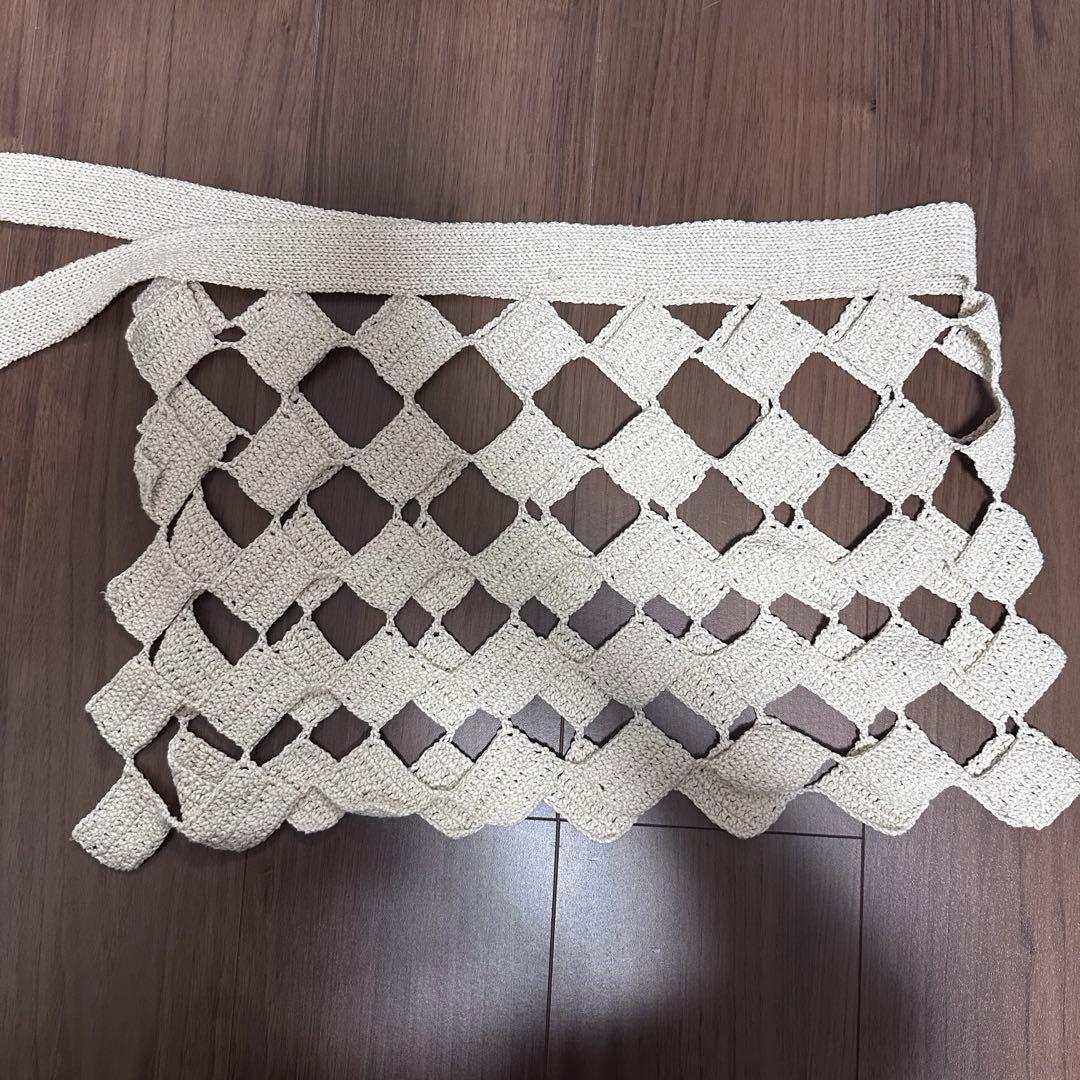 roku 6 カギバリスカート　ホワイト