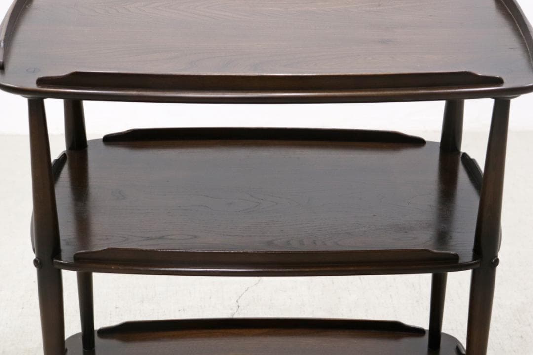 英国 イギリス ERCOL アーコール エルム材 トローリー キッチン ワゴン