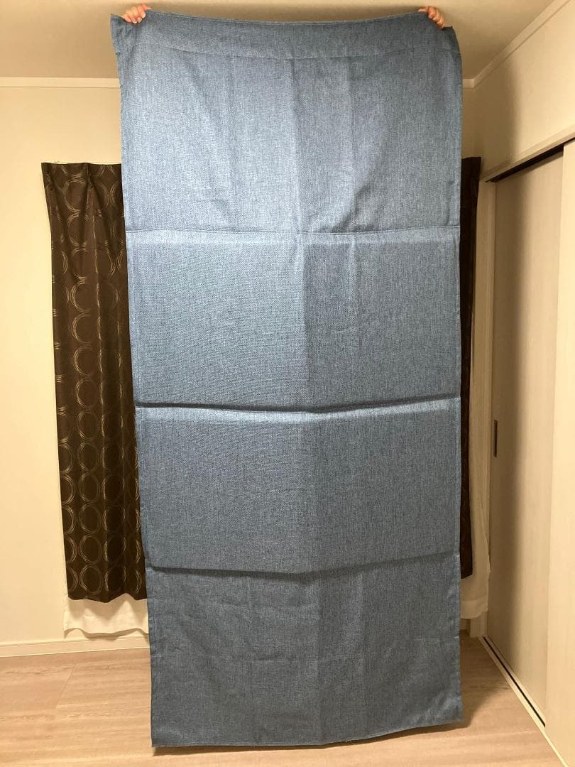 防音カーテン Partenポケット付き(青) 吸音材セット 防音専門ピアリビング