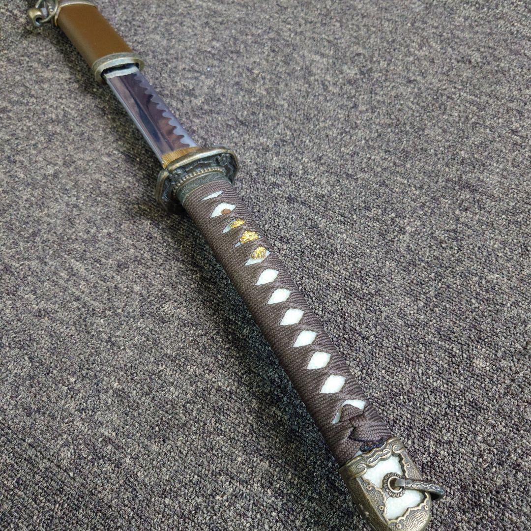 V.ROAD　模造刀　軍刀　尾形刀剣陸軍小刀軍茶柄・軍茶木鞘　 保存袋付き