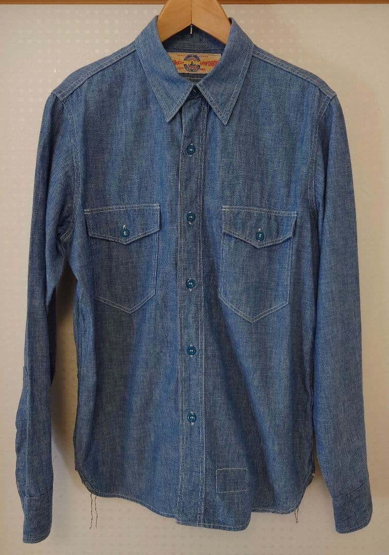 THE REAL McCOY'S 長袖シャンブレーシャツ