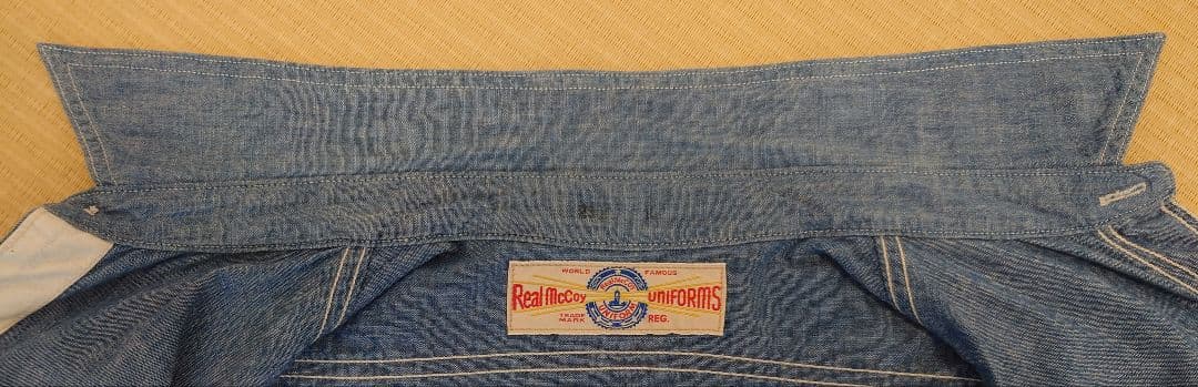 THE REAL McCOY'S 長袖シャンブレーシャツ