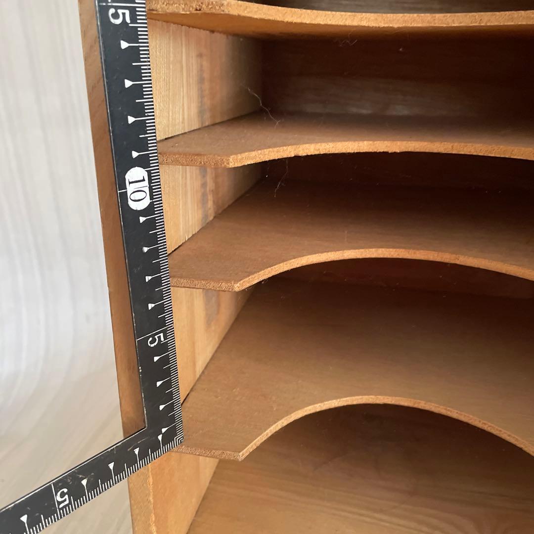 昭和レトロ 書類棚 木製 折り紙棚