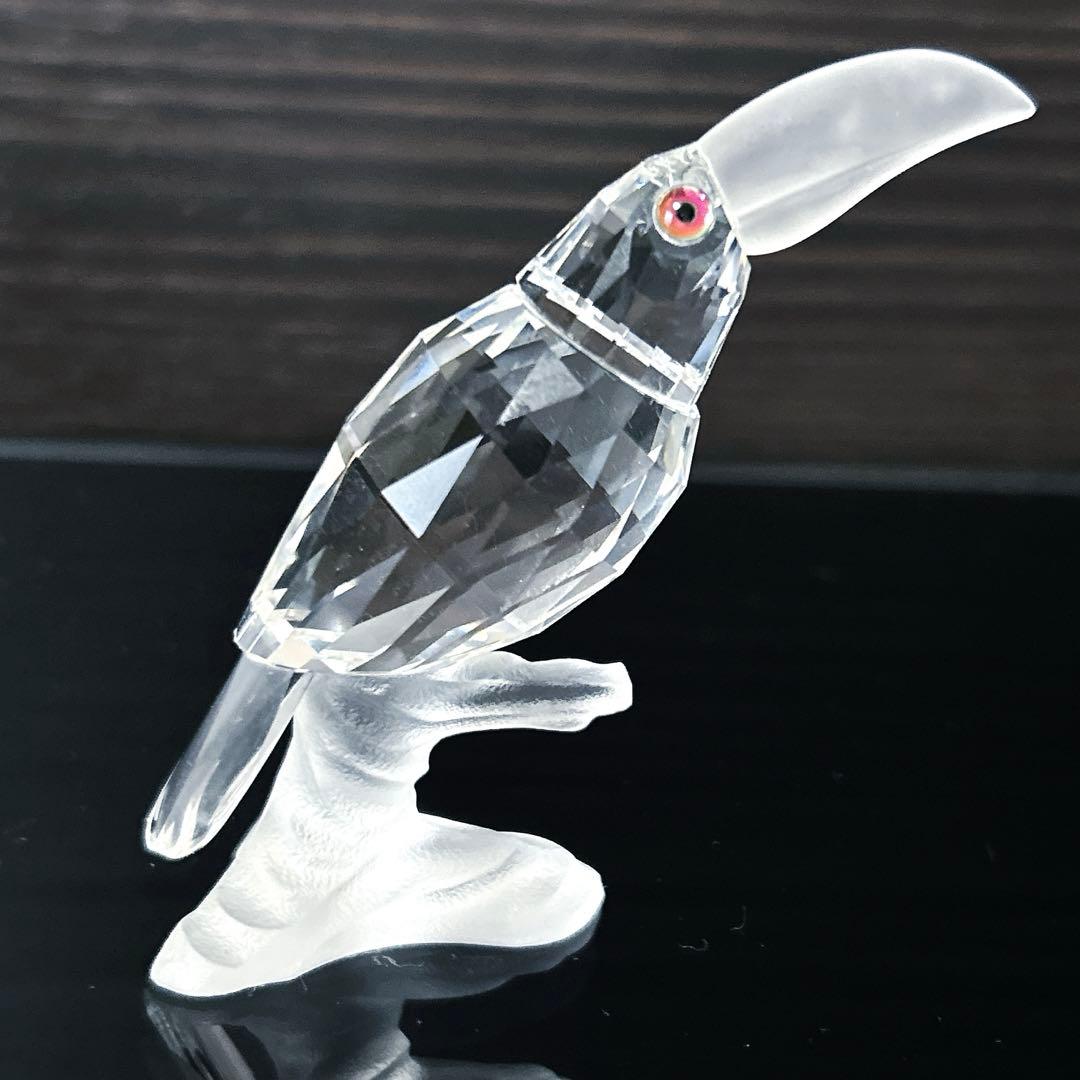 【希少】廃盤品 スワロフスキー フィギュリン オオハシ 鳥 置物
