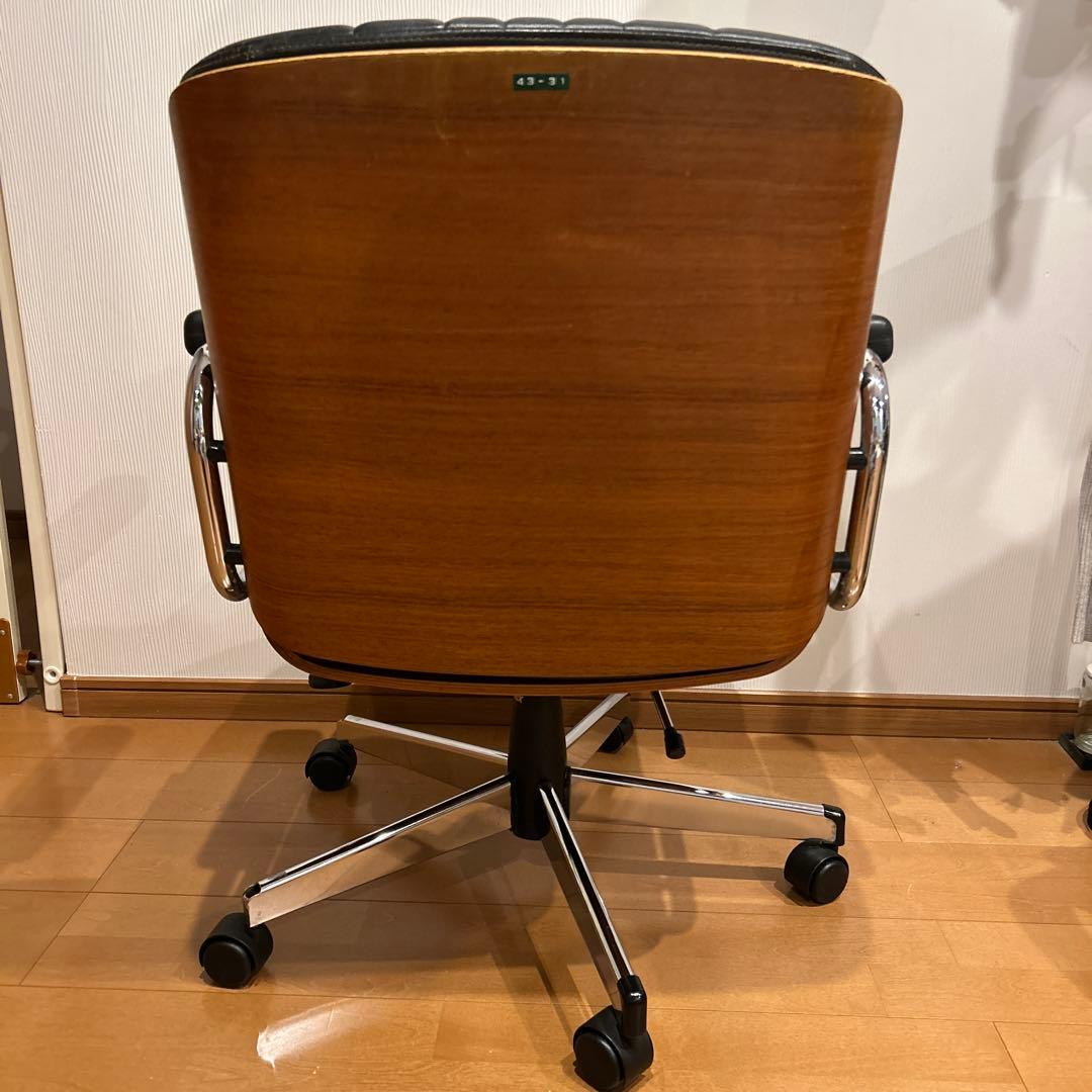 【美品】giroflex 83 BRASA レザーオフィスチェア 昇降機能付き