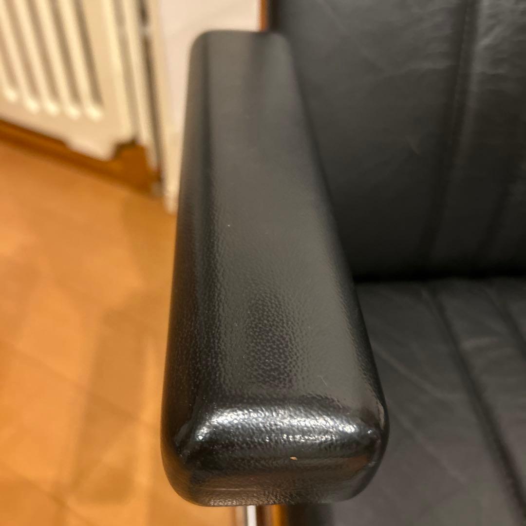 【美品】giroflex 83 BRASA レザーオフィスチェア 昇降機能付き