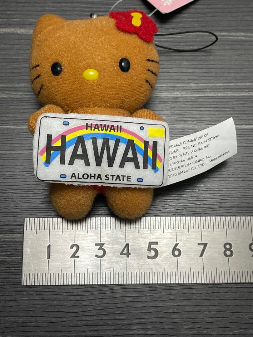 h*K様 激レア　ハローキティ 日焼け　ハワイ限定　ストラップ　サンリオ　201