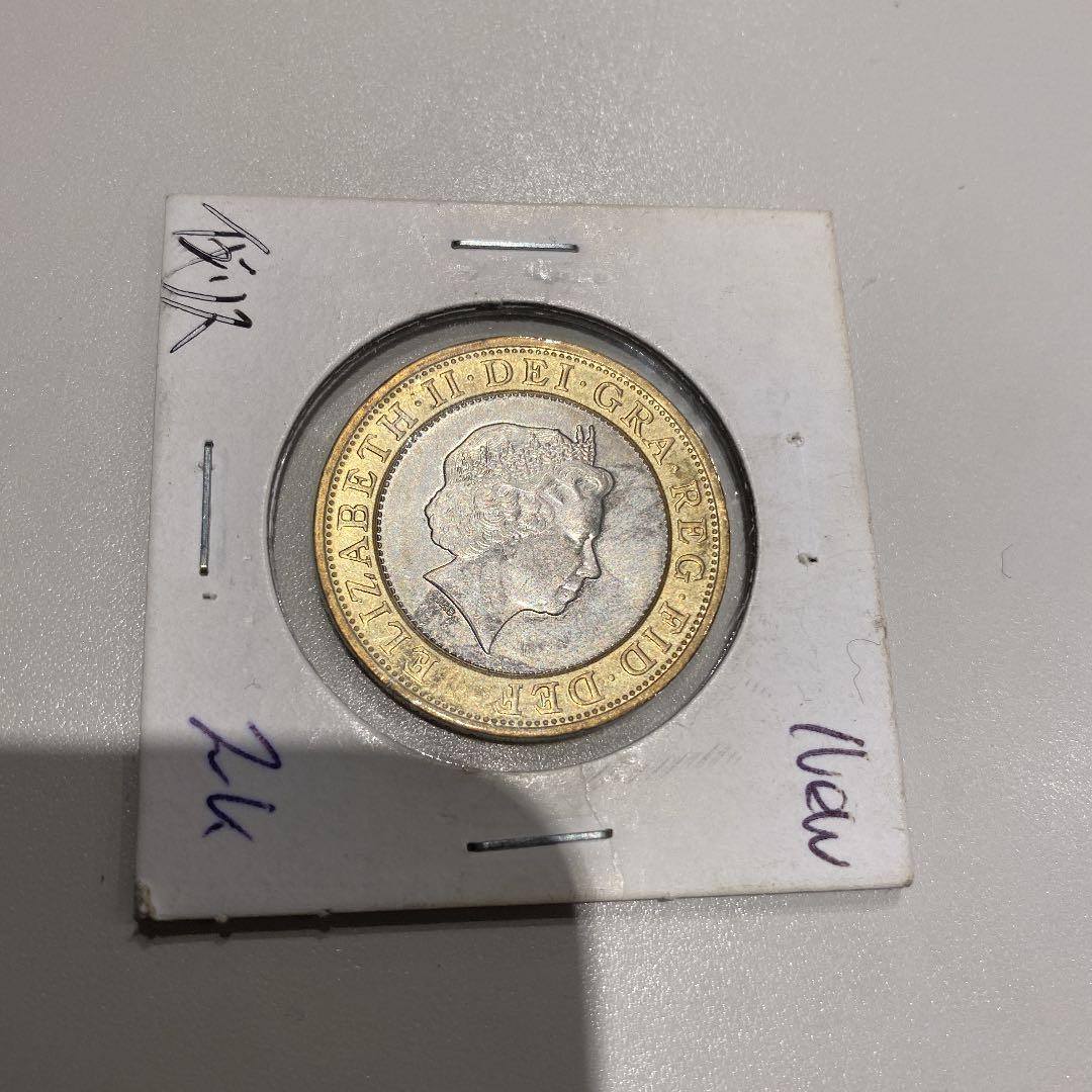 アンティーク　イギリス　POUNDS 旧硬貨　外国古銭　2008年　資産