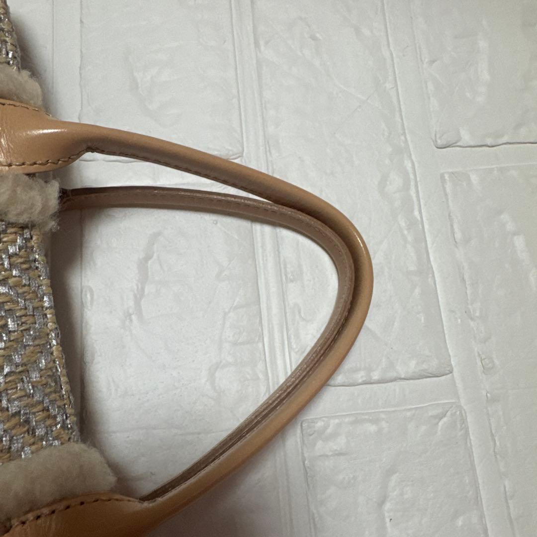 美品　アタオ　小さい四季　トートバッグ　プラチナ