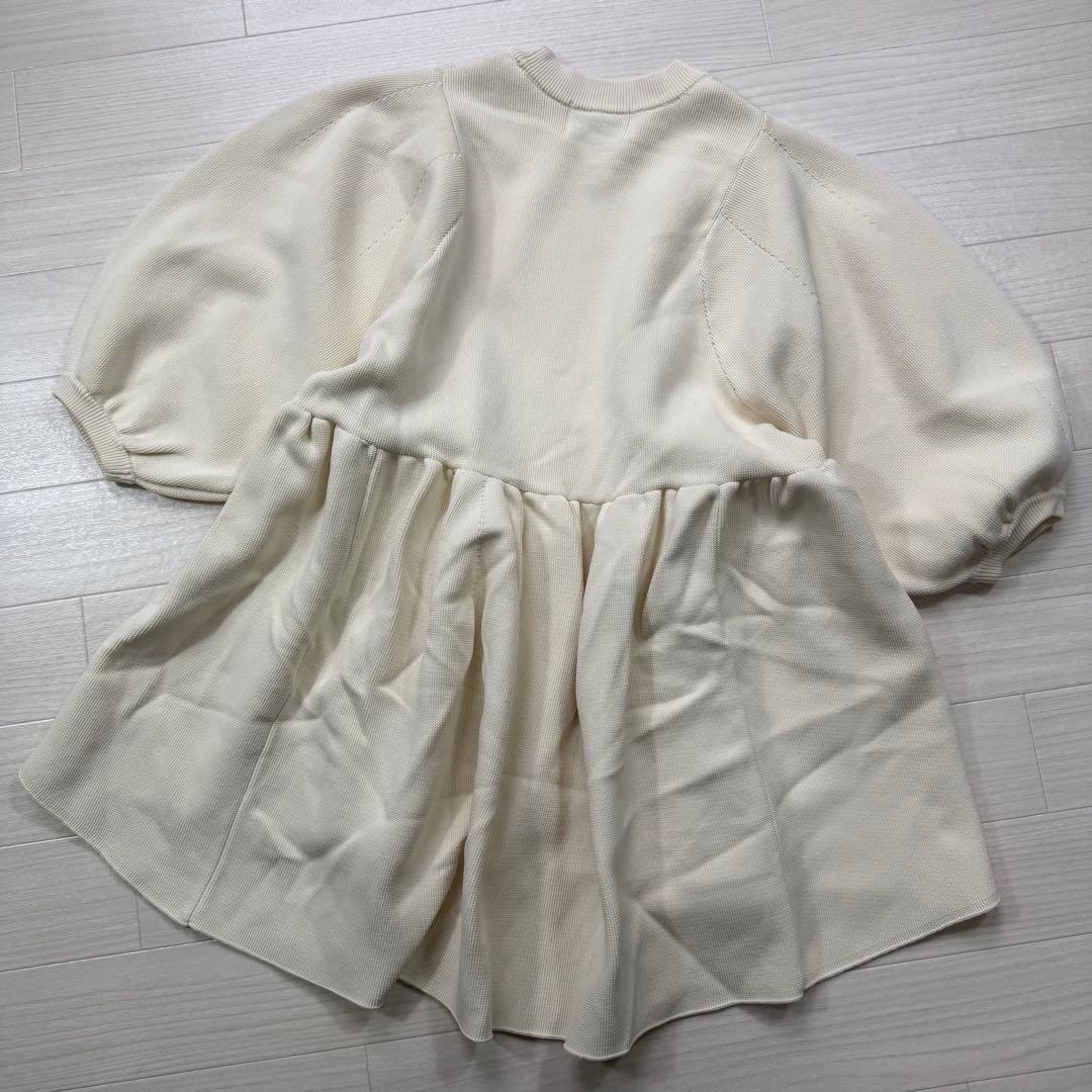 極美品 クラネ BALLOON SLEEVE GATHER KNIT TOPS