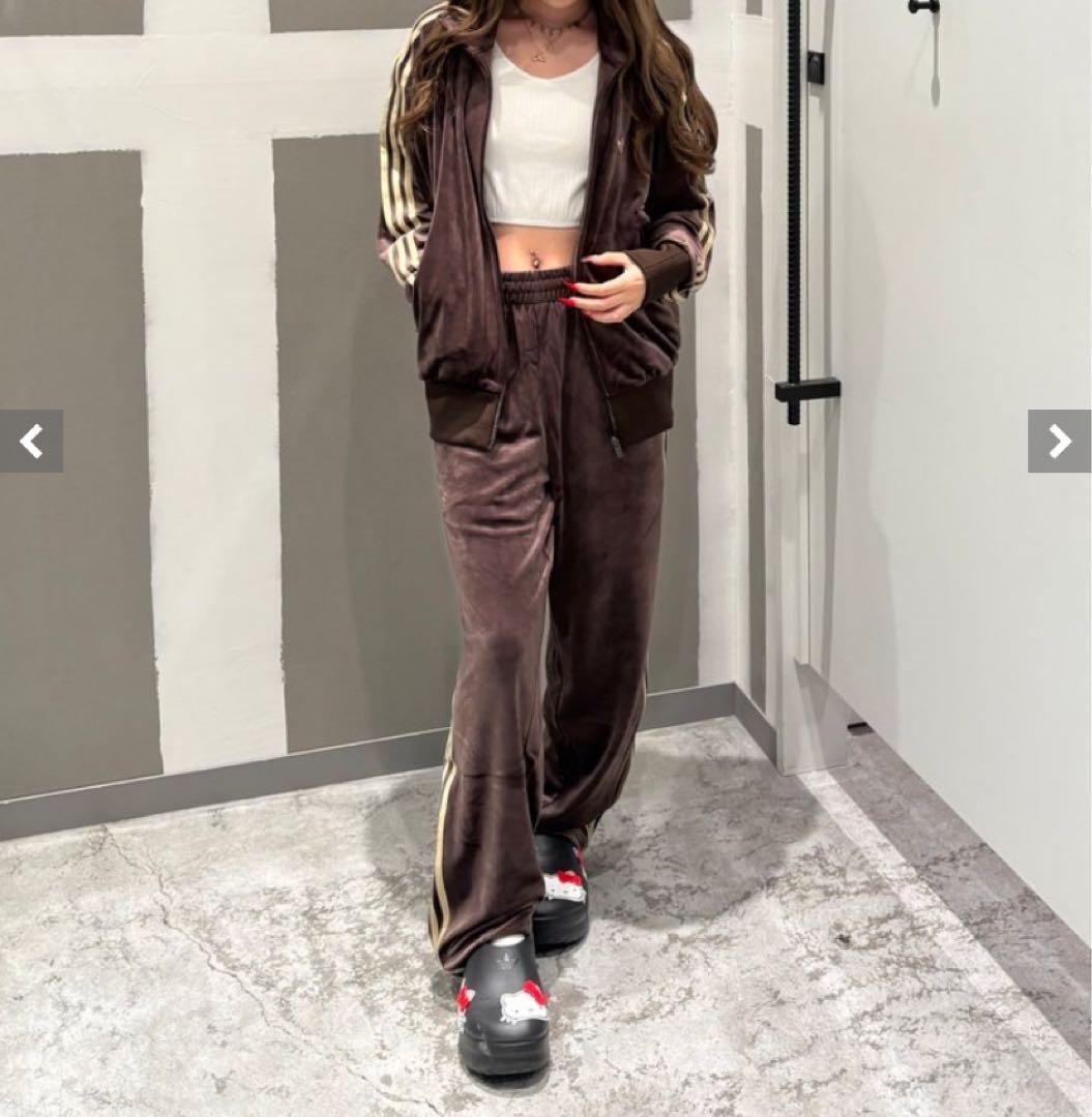 adidas ファイヤーバードトラックジャケット　ベロア originals