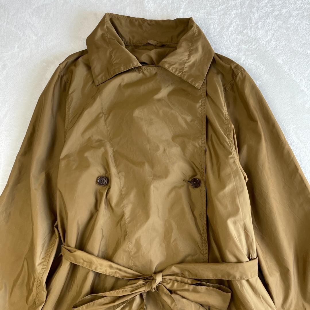 45R　ナイロントレンチコート　カーキ　ベージュ