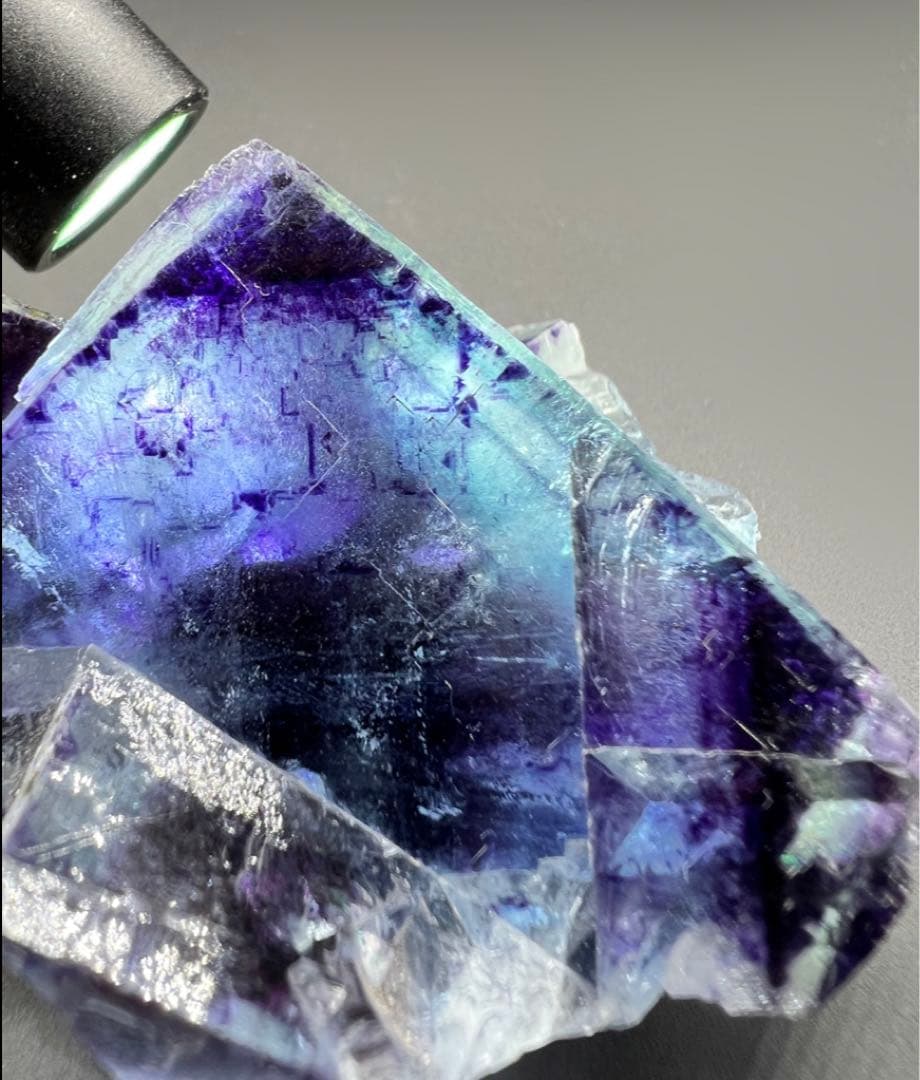 大きめ　ヤオガンシャン産　オールドストック　パープルコア　ブルーフローライト