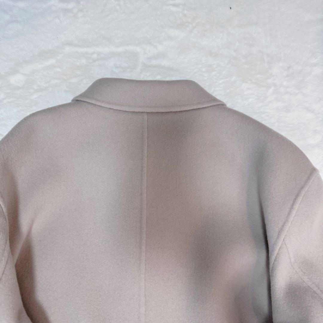 【極美品】セオリー カシミヤ ロングコート 現行ロゴ 近年モデル ベージュ　S