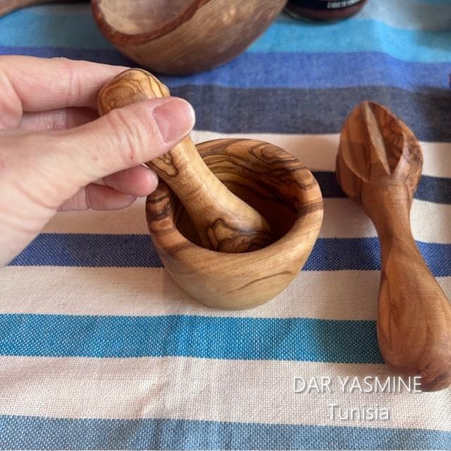 キッチンツールのセットA　オリーブの木　レモン絞り・すり鉢すりこ木　マッシャー