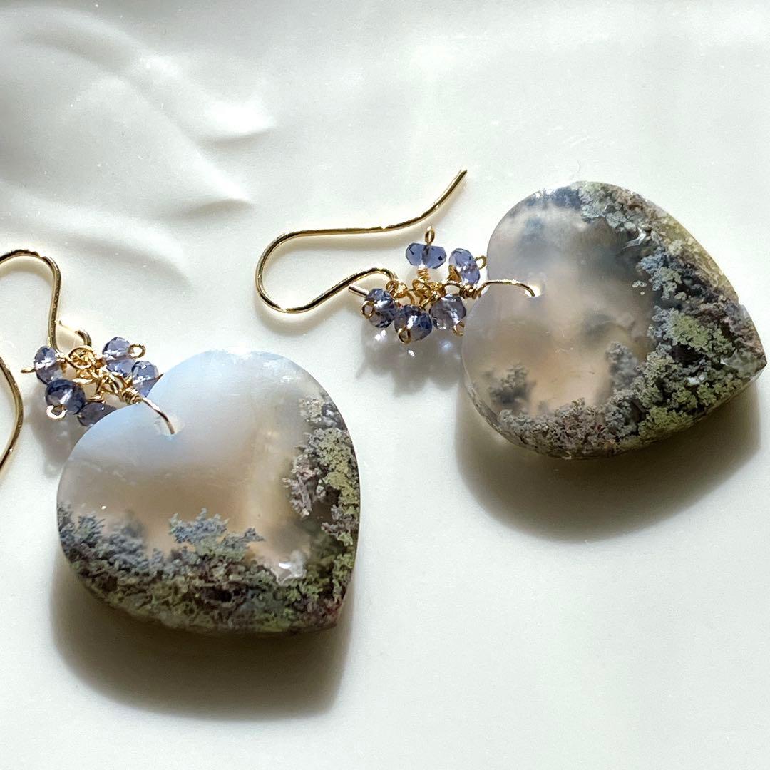 tama◆大粒マルチカラートルマリン3連ピアス✧14kgf