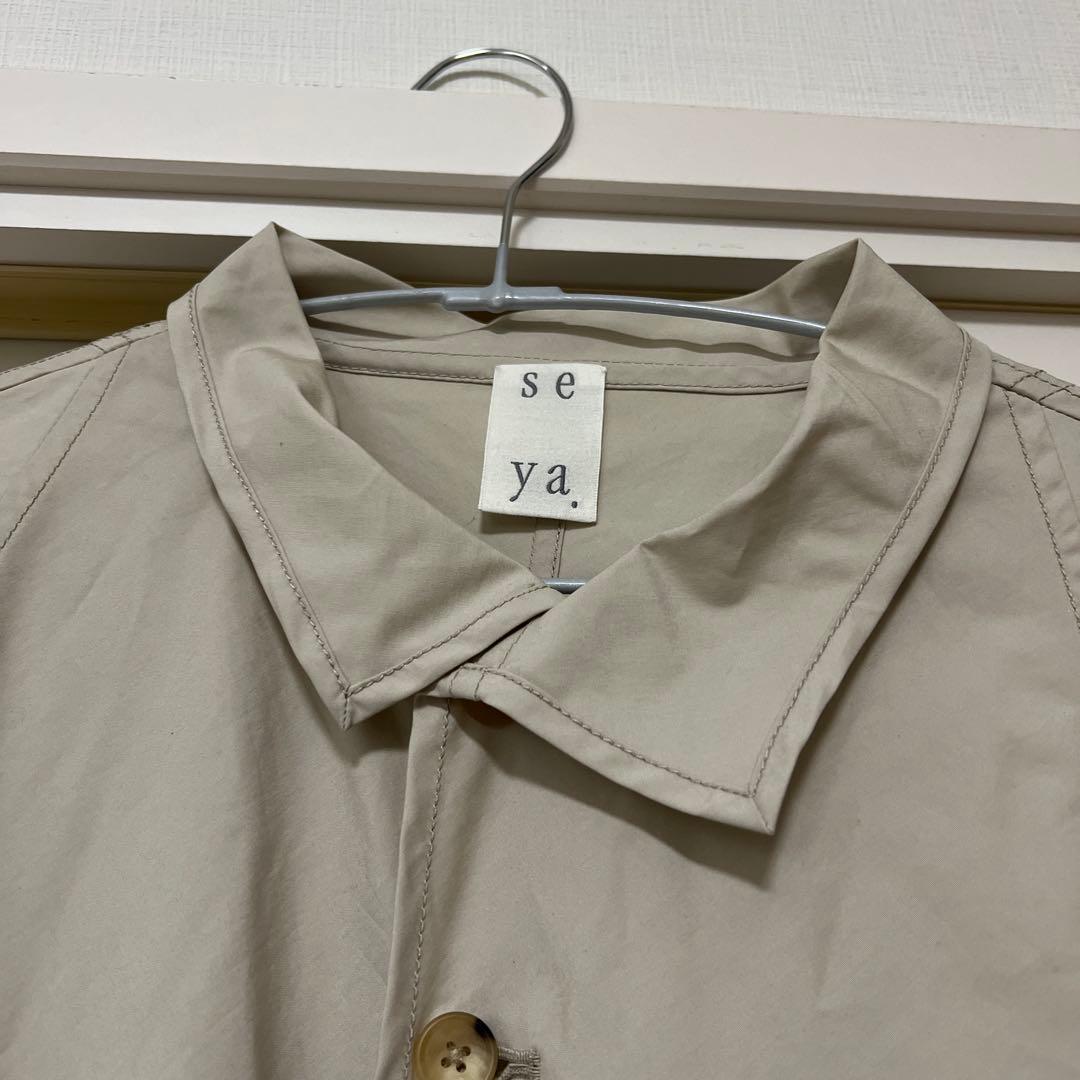 22SS seya. ZERO COAT SAND トレンチコート