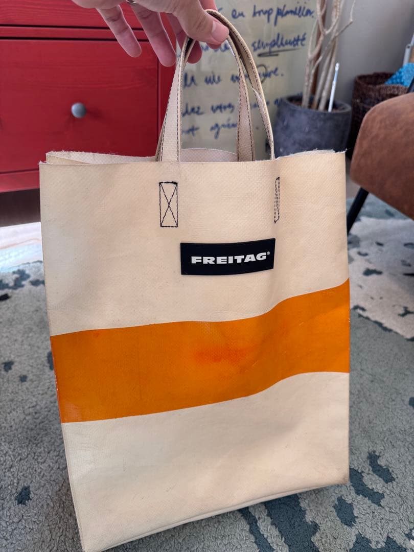 FREITAG マイアミバイス　トートバッグ アイボリー/オレンジ