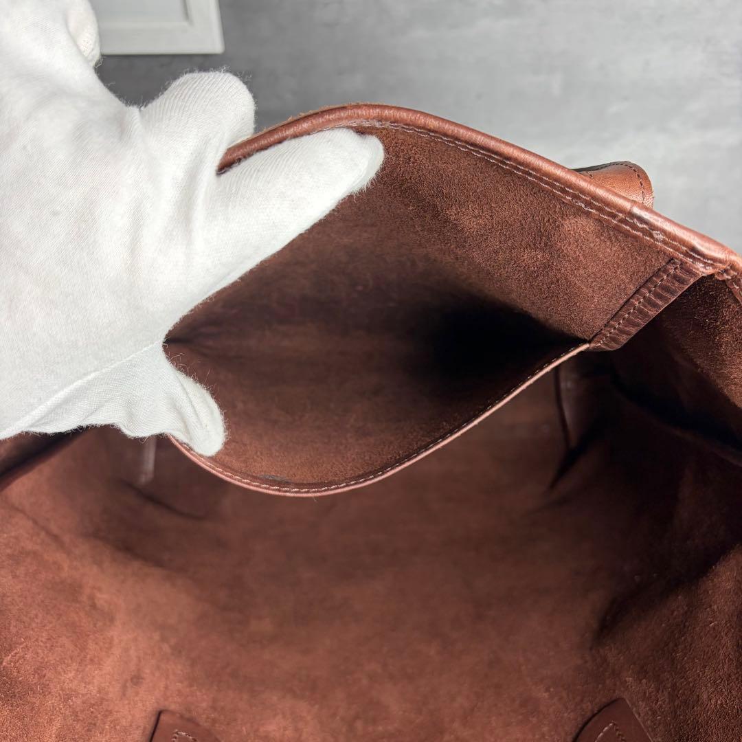 【激レア】GANZO サケット4 馬革 トートバッグ A4可 本革 ブラウン