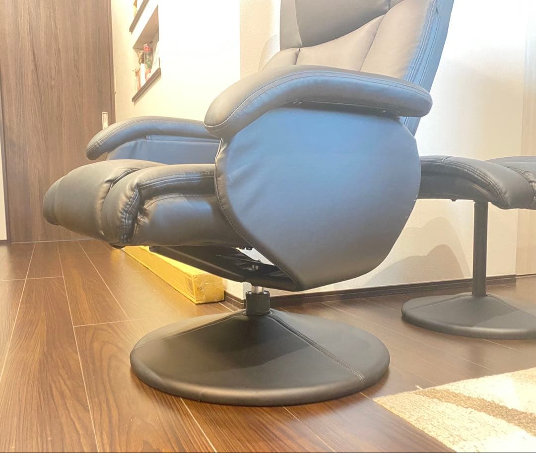 【引き取り限定】東馬 リクライニングチェア パーソナルソファ オットマン付き