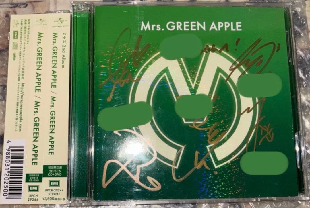 【5名分直筆サイン入り】Mrs. GREEN APPLE DVD付きアルバム